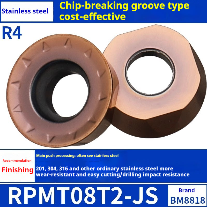 2036-CNC milling inserts, RPMW carbide R5 machining center, R4 milling machine, R6 milling inserts, RPMT round cutter cutters Shandong Denso Pricision Tools Co.,Ltd.